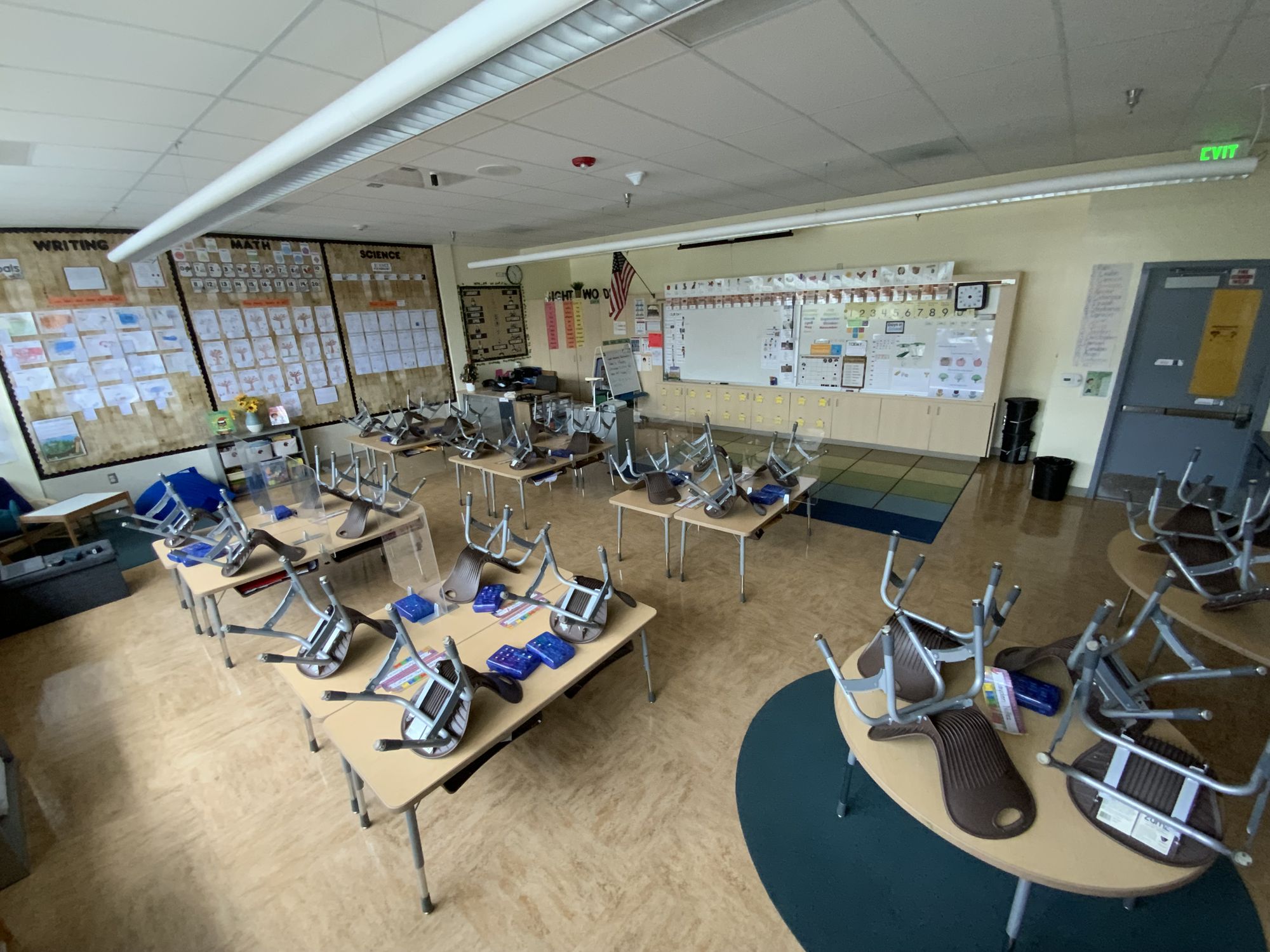 The Coral Reef classroom before