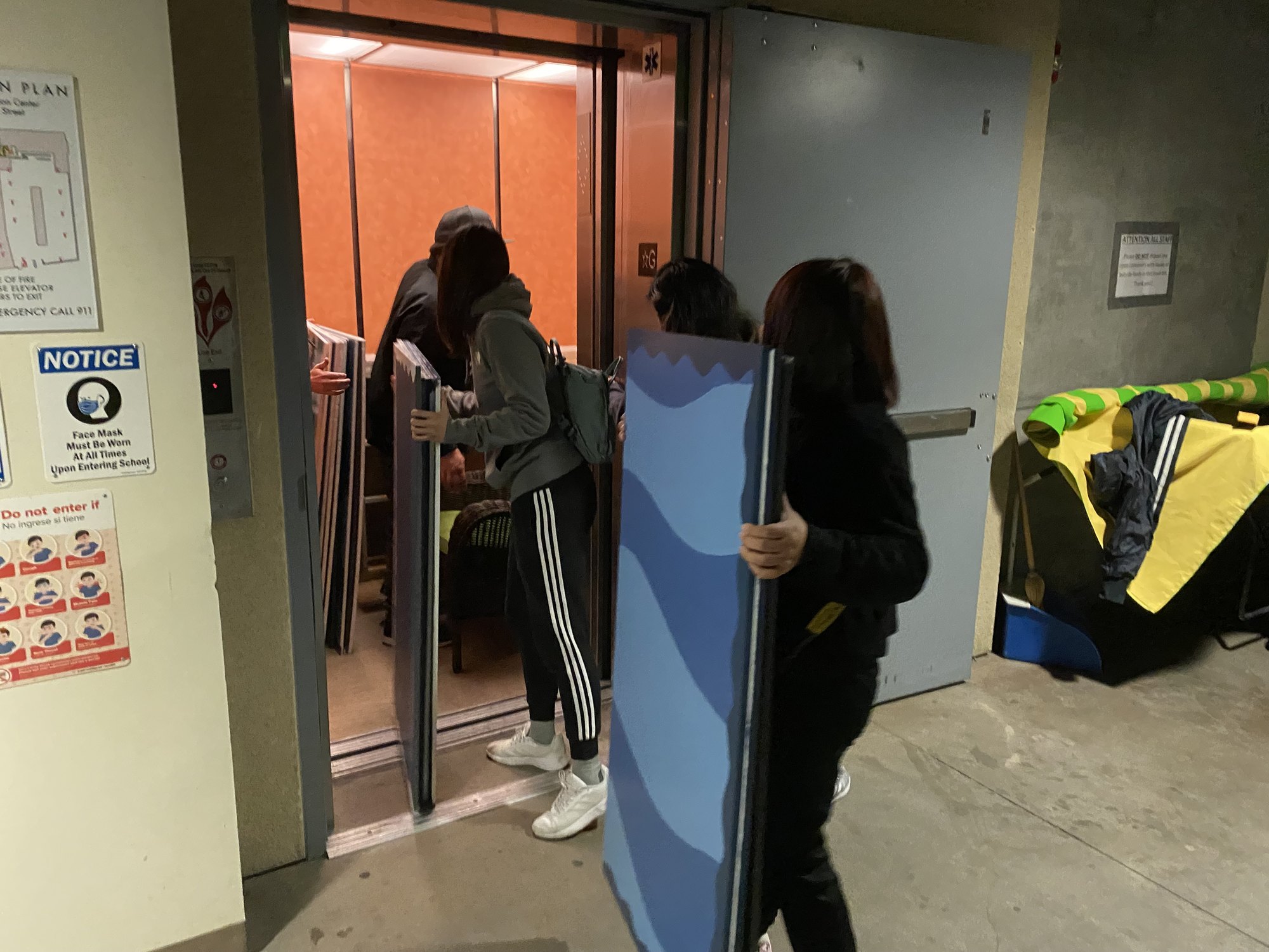 Carrying panels in