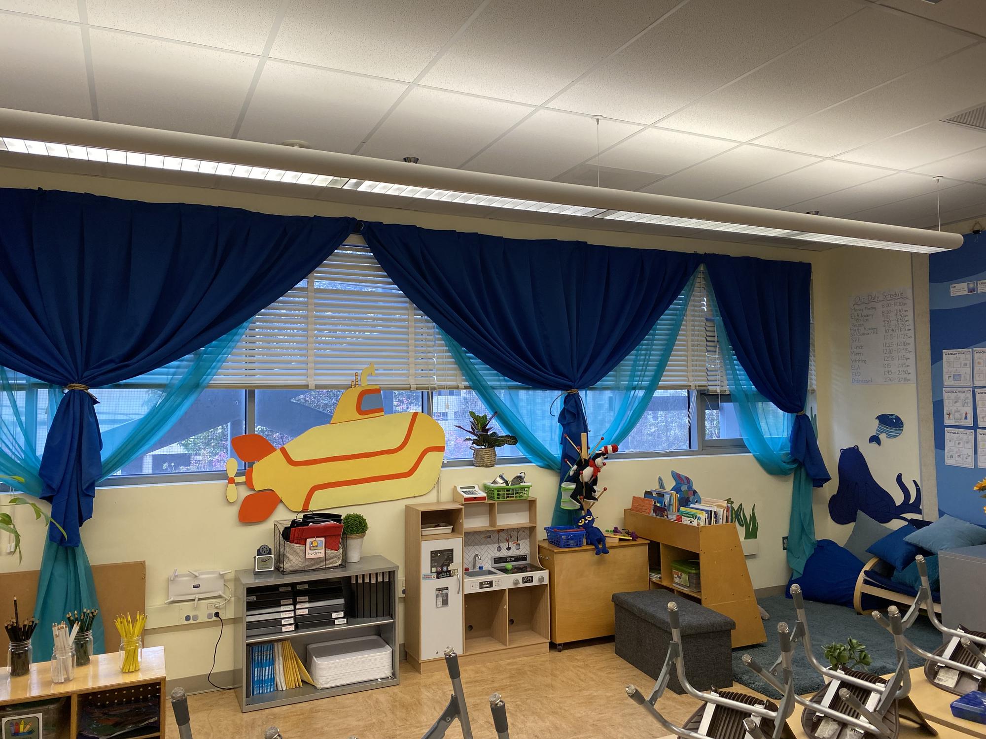 The finished Coral Reef classroom