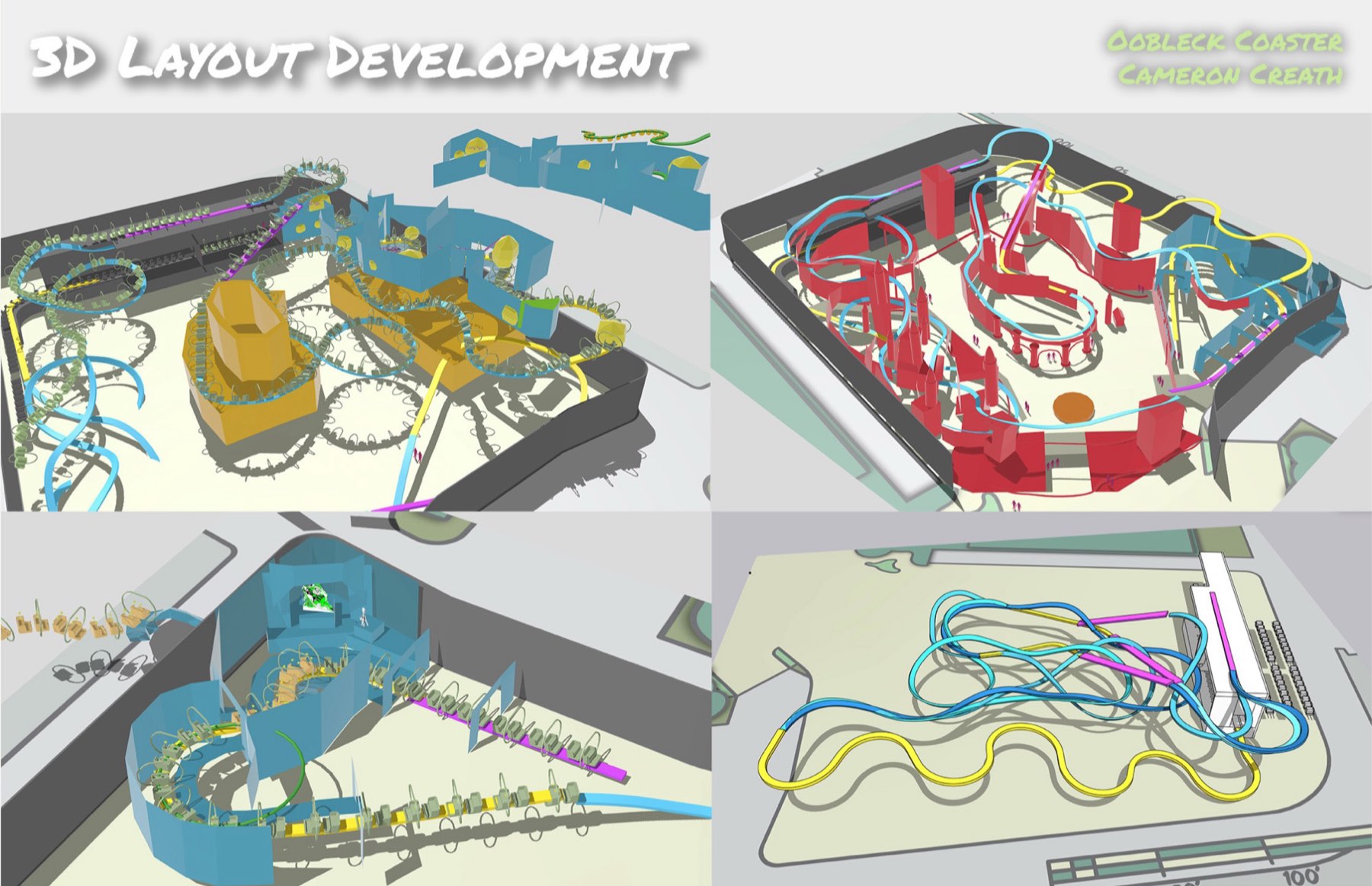 3D layout development studies
